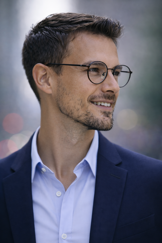 Monarch Noir Round Optical Glasses