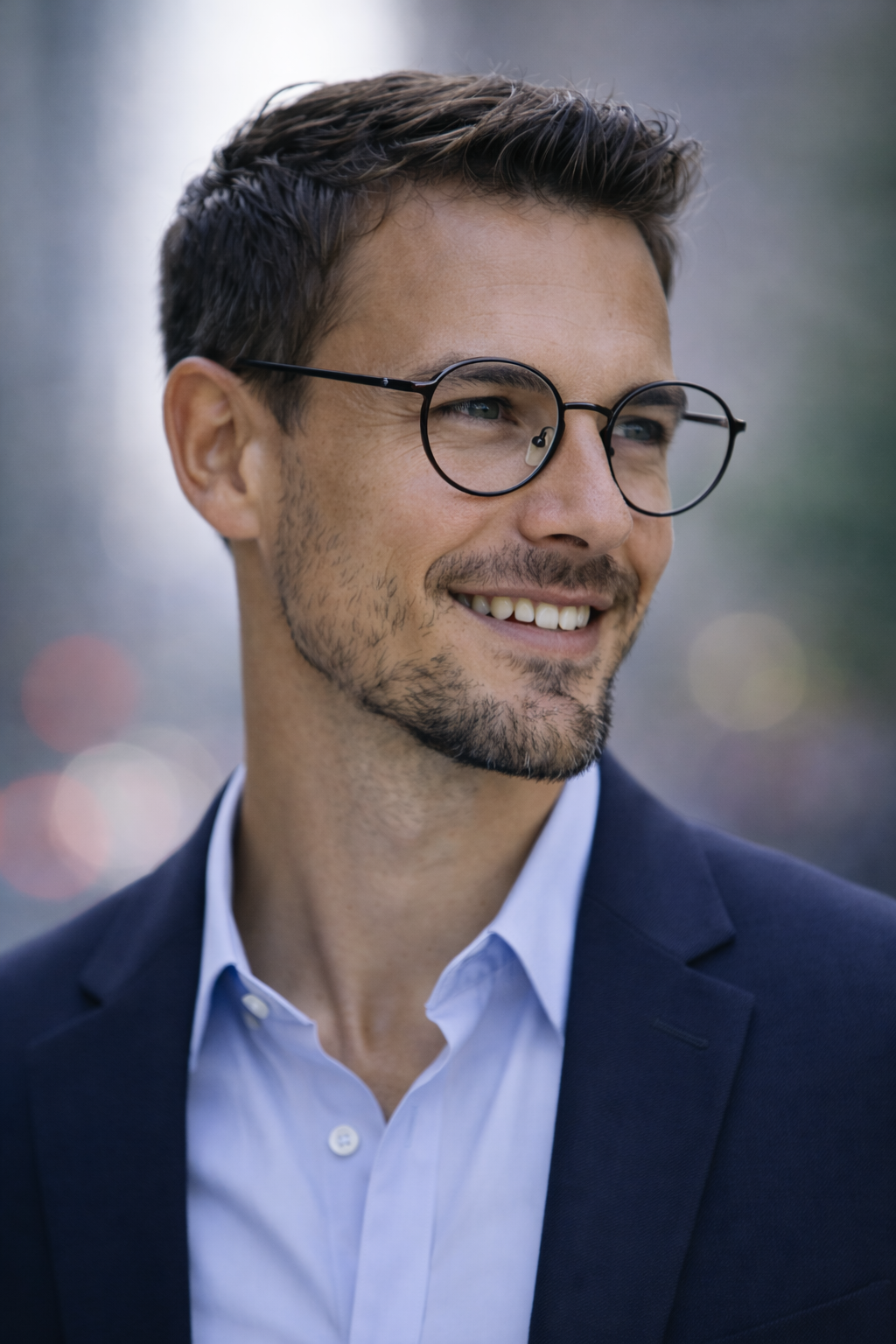 Monarch Noir Round Optical Glasses