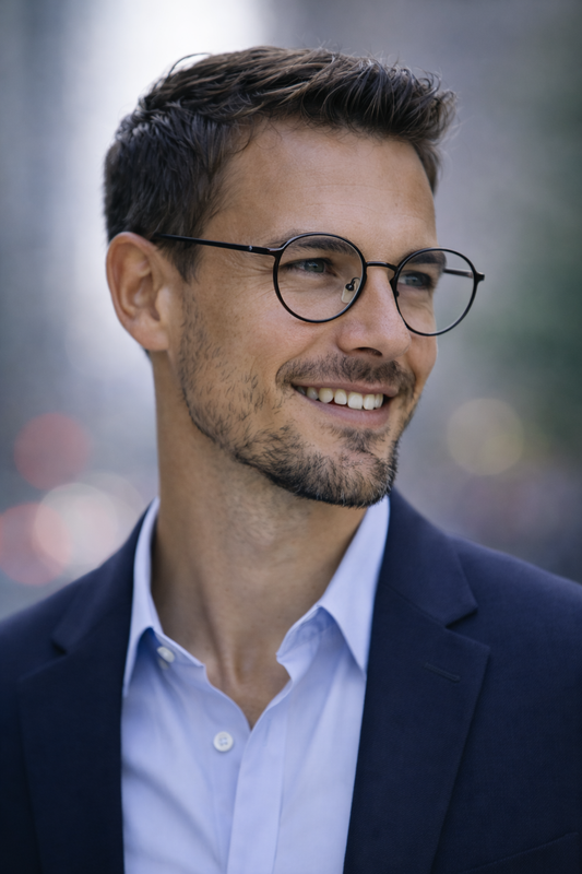 Monarch Noir Round Optical Glasses